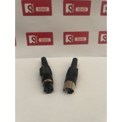 Conector 4 pines para pedal EFKA EB301 conector redondo, par macho y hembra