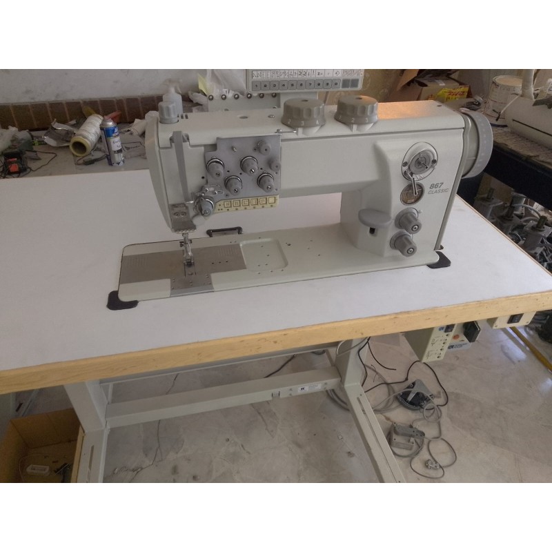Increíble máquina de coser Durkopp Adler modelo 867, electrónica con control EFKA DA321 con programador Vario control V820, dos